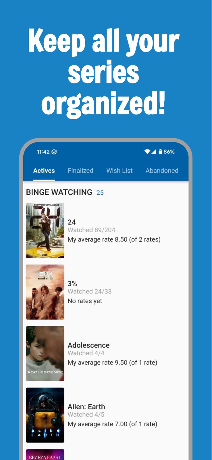 Series Database: TV Tracker iphone screenshot 2