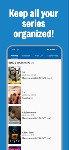 Series Database: TV Tracker iPhone screenshot