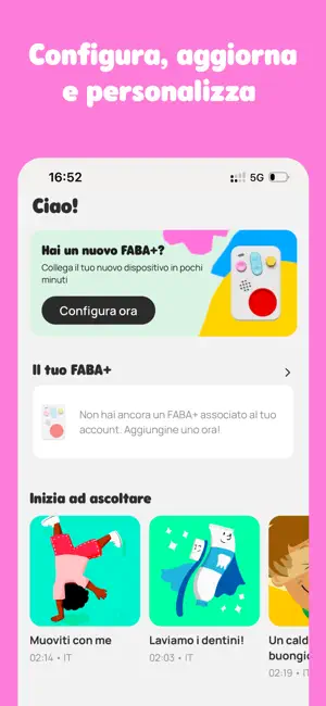 MyFaba – Il tuo Raccontastorie iPhone screenshot 2