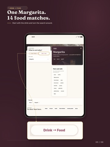 Sip Something: Food Pairing iPad screenshot