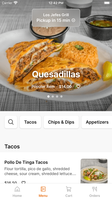 Los Jefes Grill iPhone screenshot 2 - Food & Drink app