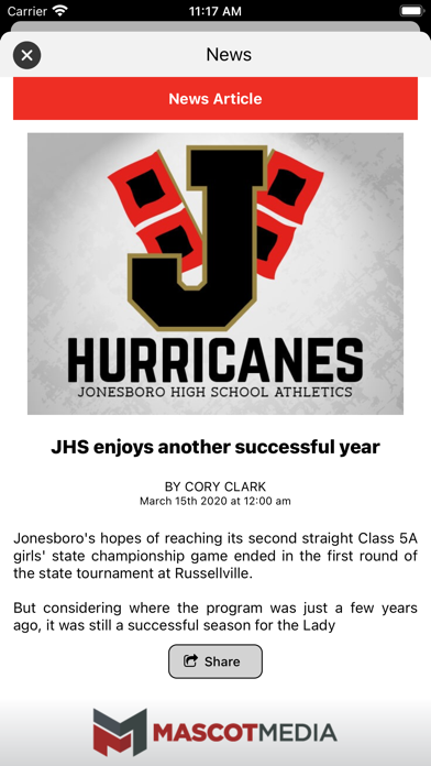 Jonesboro Athletics Screenshot