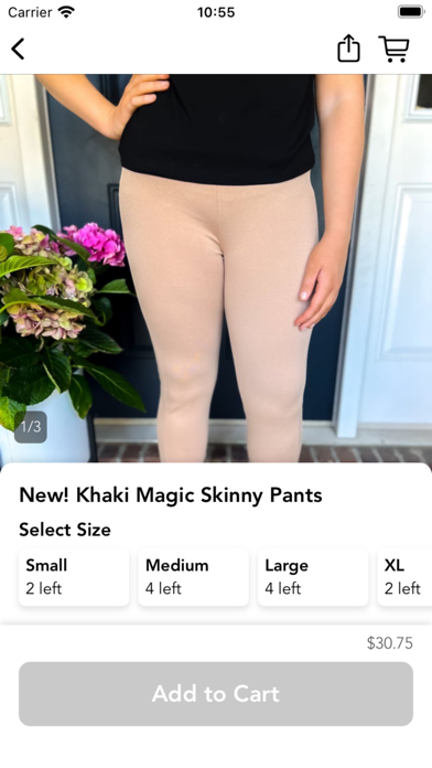 Bella's Basket Online Boutique Screenshot