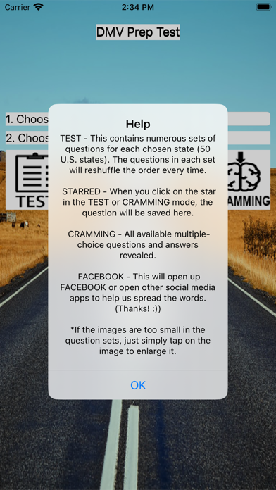 DMV Prep Test 2025 Screenshot