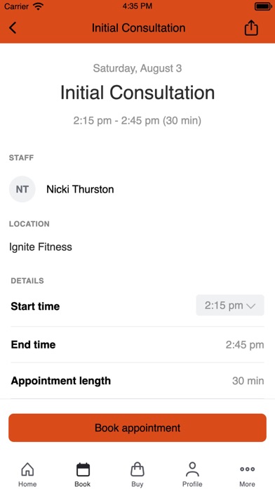 Ignite Fitness NC Screenshot