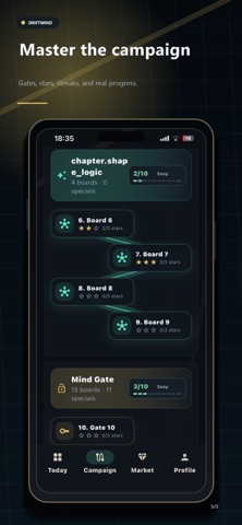 DriftMind: Brain Grid Puzzle Screenshot 3 of 5