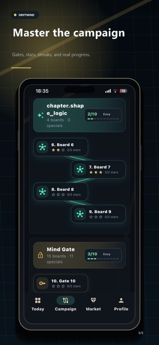 DriftMind: Brain Grid Puzzle Screenshot 3 of 5