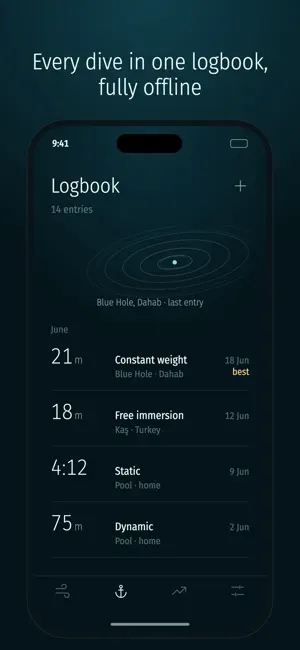 Deepline: Apnea & Freedive screenshot 2