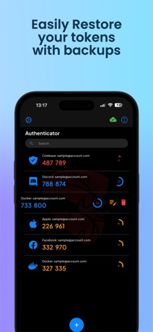 Authenticator App ··· iPhone screenshot