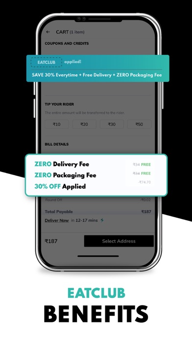 EatClub: Food Delivery App Screenshot