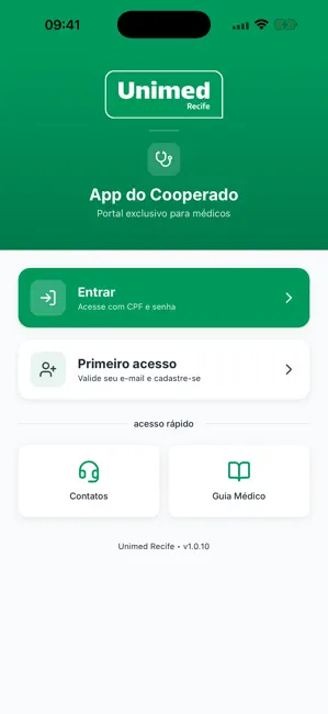 Cooperado Unimed Recife iPhone screenshot 1