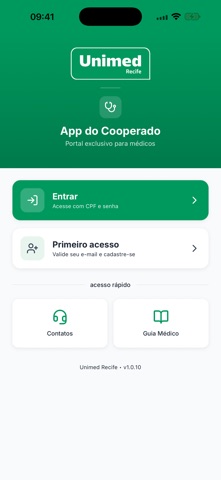 Cooperado Unimed Recife iPhone screenshot 1
