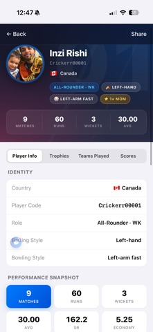 crickerr のスクリーンショット