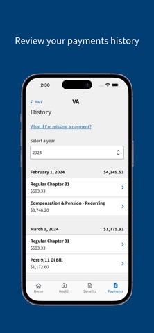 VA: Health and Benefits iPhone screenshot
