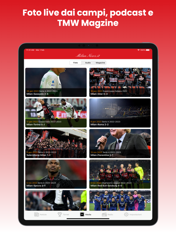 Milan News iPad screenshot 5 - News app