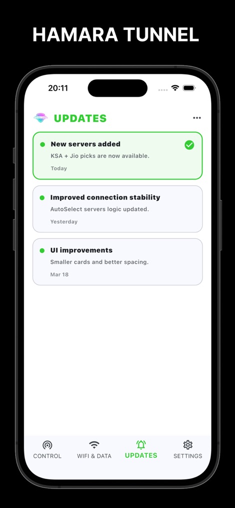 HAMARA TUNNEL - Utilities App | MWM