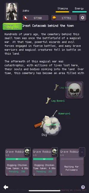 Spiritbone: Idle Necromancer screenshot 2