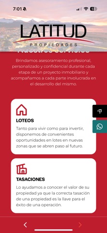 Latitud Propiedades screenshot