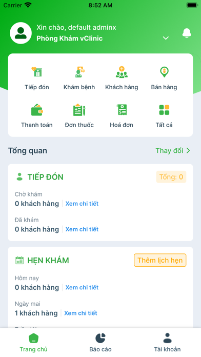 vClinic-Quản lý phòng khám Screenshot