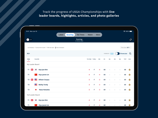 USGA iPad screenshot 2 - Sports app