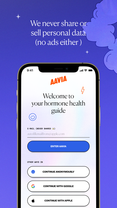 Aavia: Cycle Tracker & Planner Screenshot