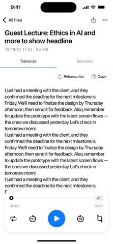 Voice Recorder & Audio Notes iPhone screenshot 2