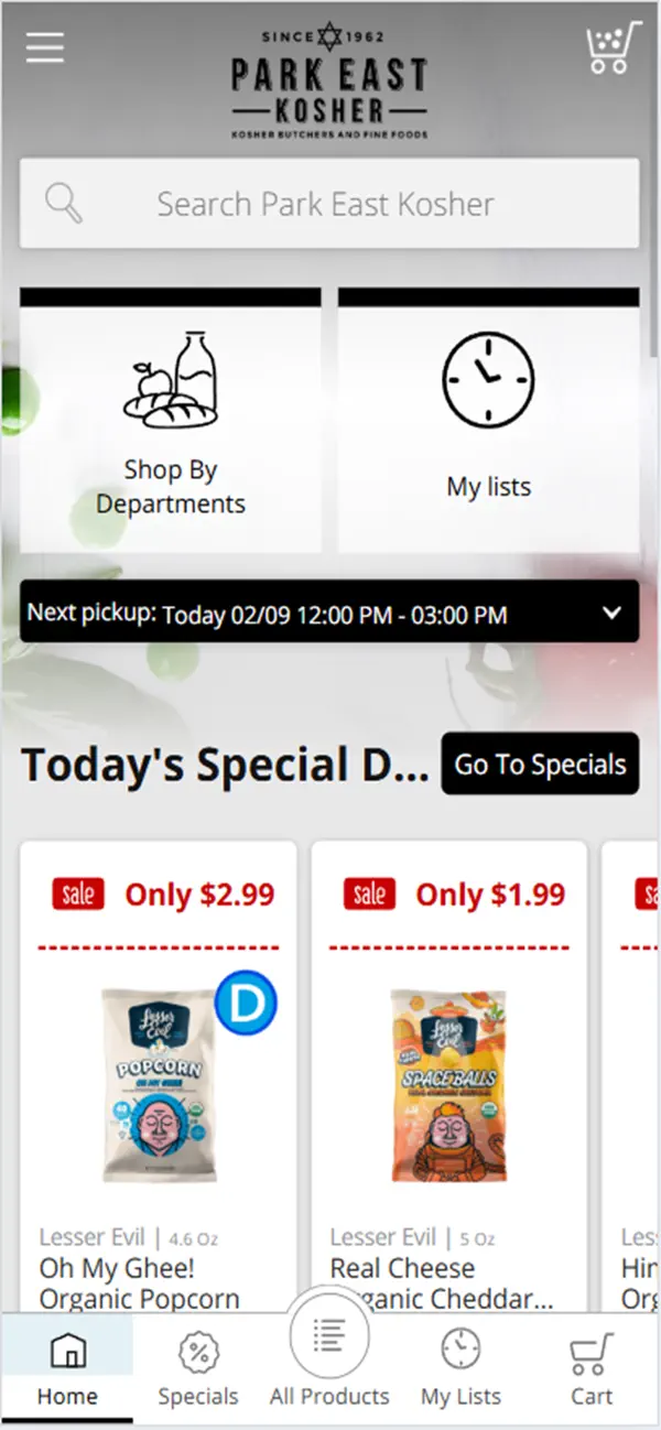 Screenshot #1 pour Park East Kosher