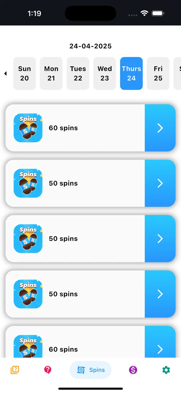 Screenshot #1 pour Spin Link Master - Daily Spins