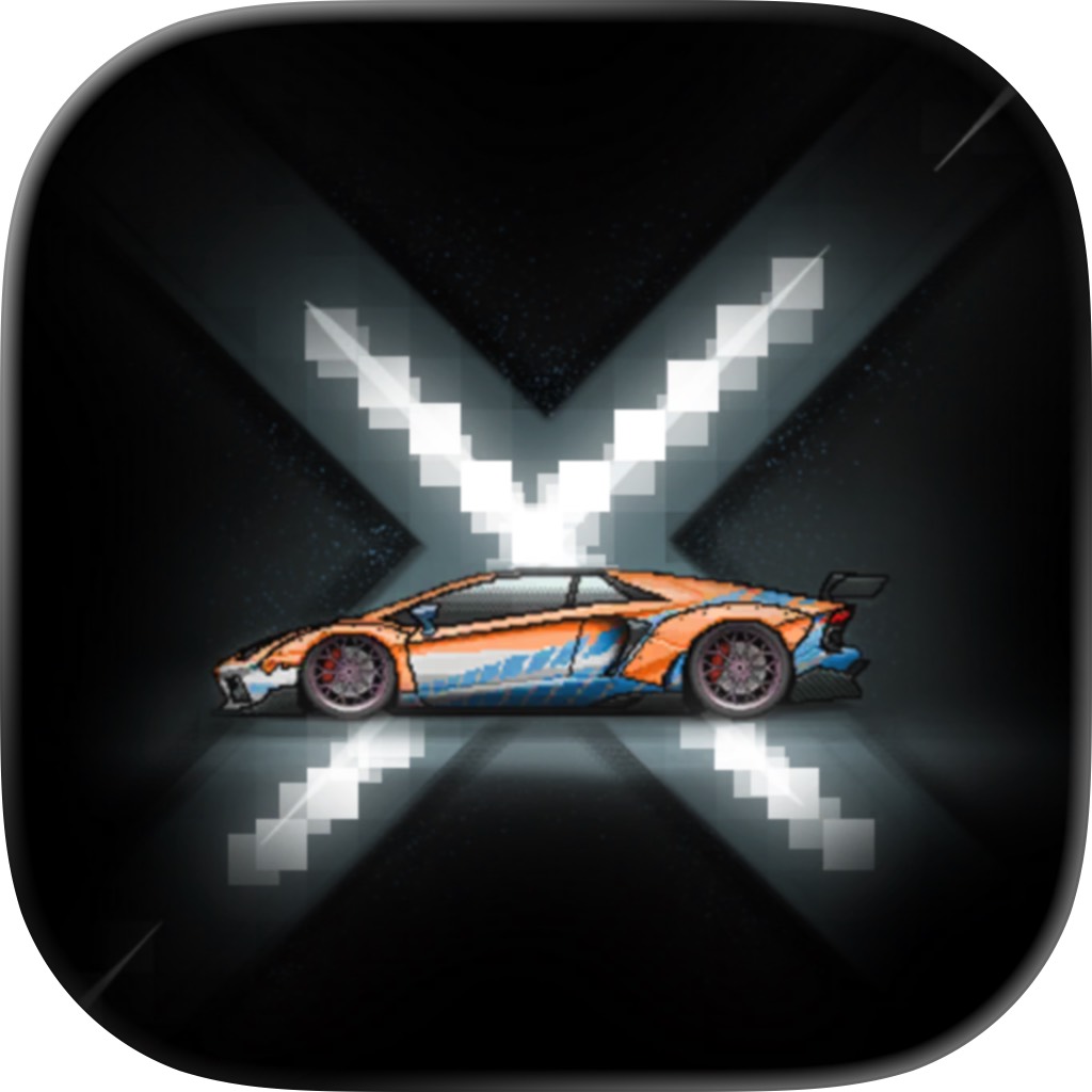 Apple App Store cover for Drag Racing : Pixel X Racer