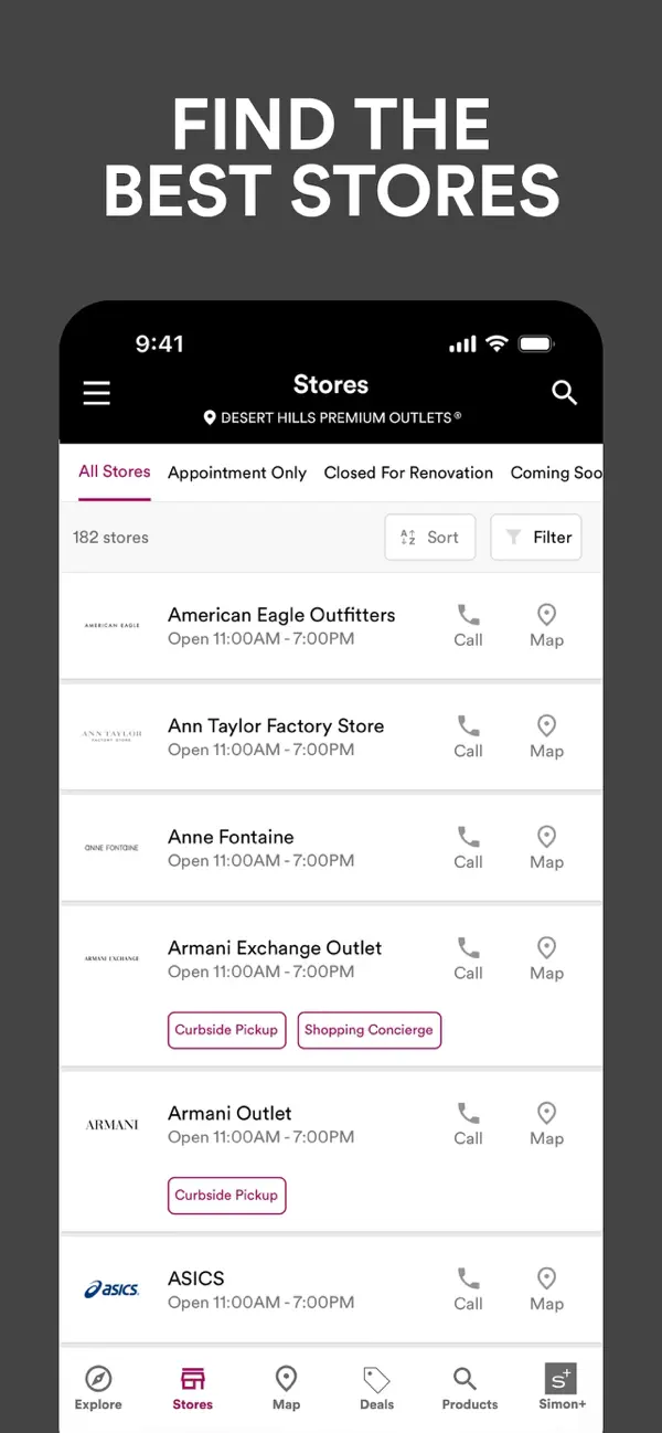 Screenshot #2 pour SIMON: Malls, Mills & Outlets