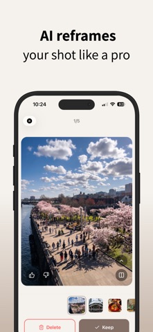 PostFrame: AI Photo Guide iPhone screenshot