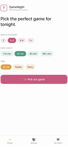 GameNight Picker screenshot