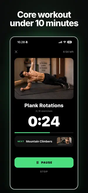 Daily Abs Workout: 8 Min Core screenshot 1
