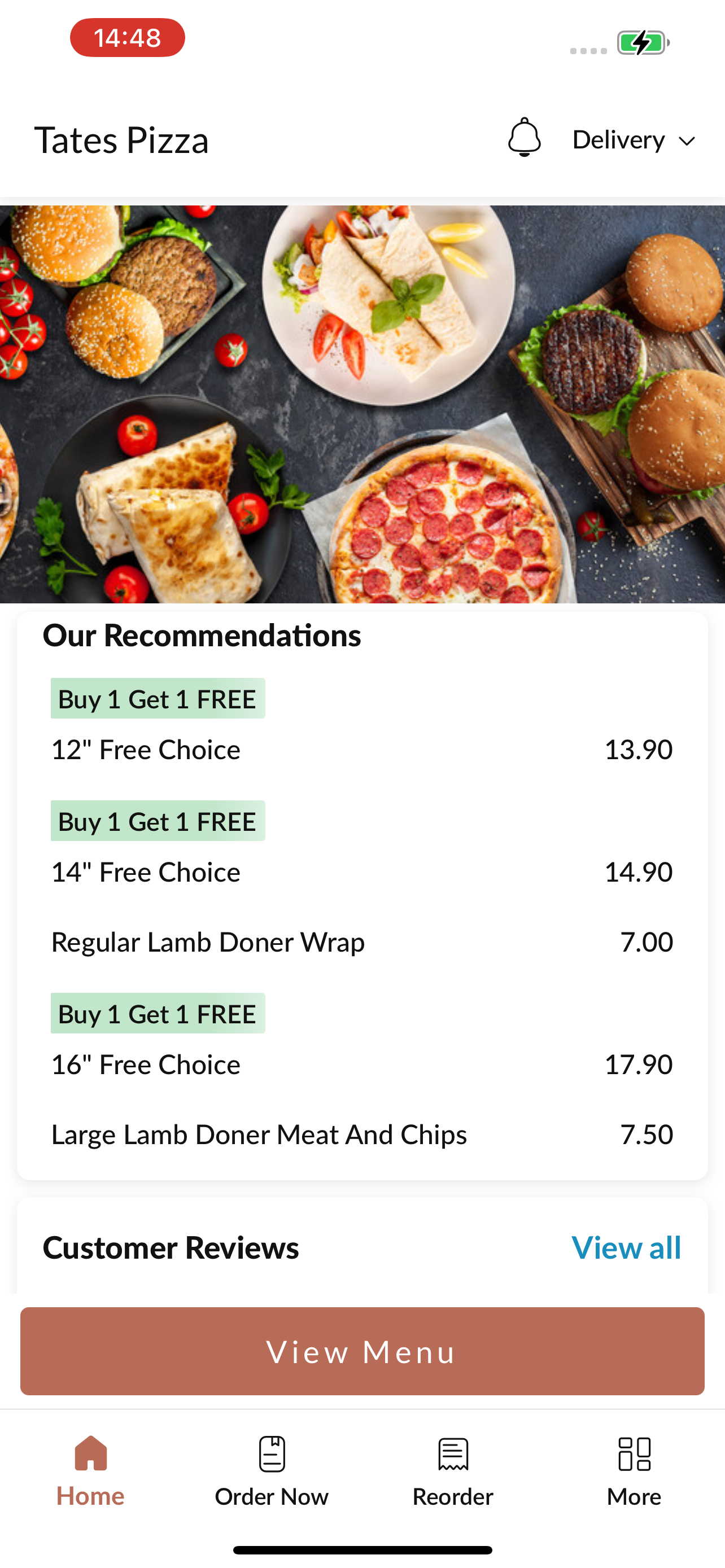 Tates Pizza screenshot 2