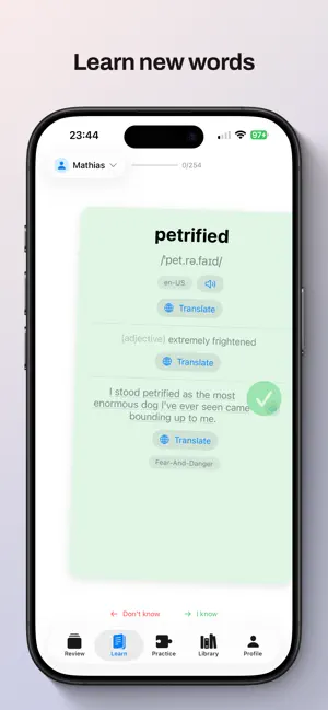 Swift English Vocabulary screenshot 2