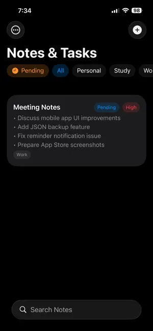 Notes & Tasks Manager screenshot 4