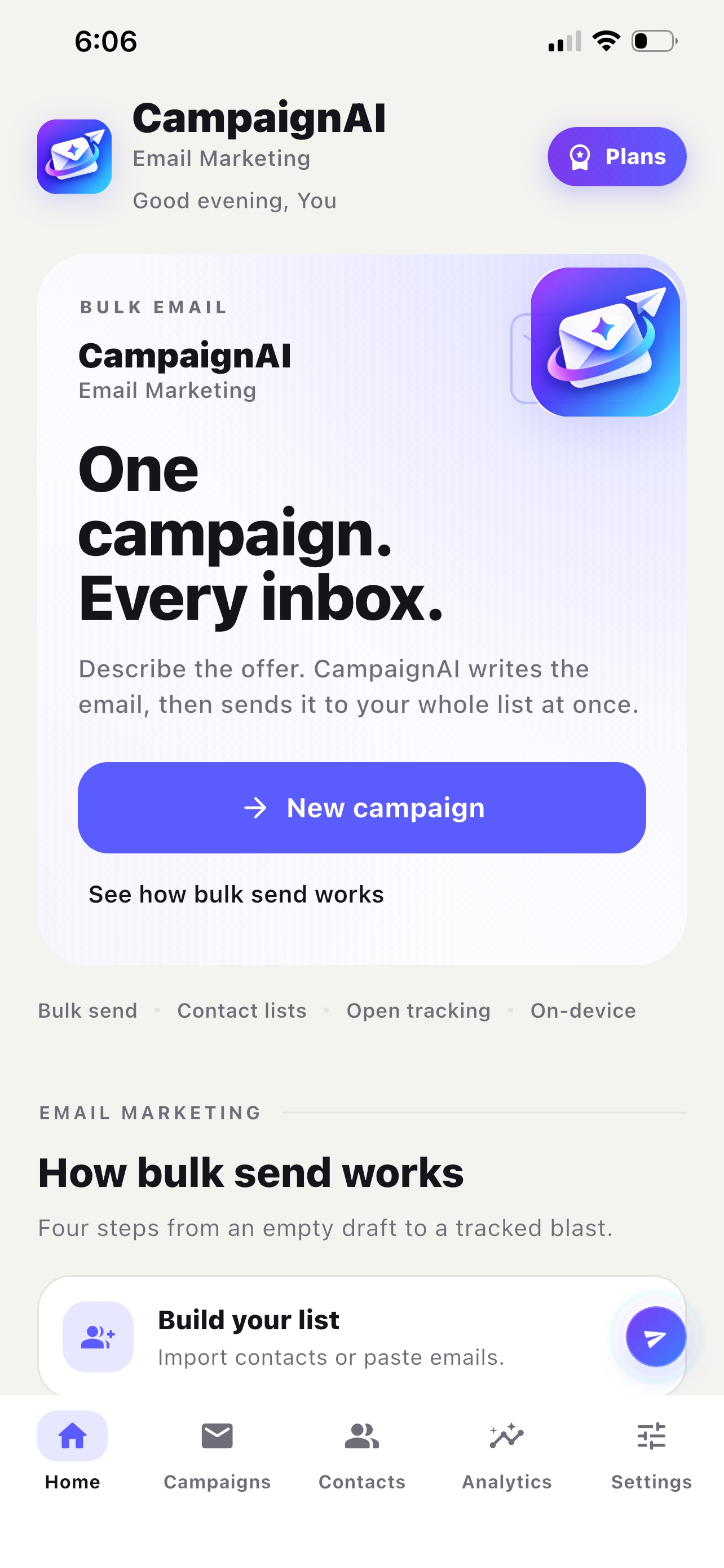 Screenshot 2 of CampaignAI : Email Marketing