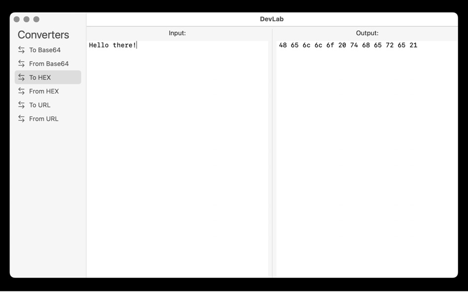 #1. DevLab - Encoding and Decoding (macOS) Ved: Oleh Lohinov