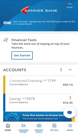 Banner Bank Mobile Banking App screenshot 1