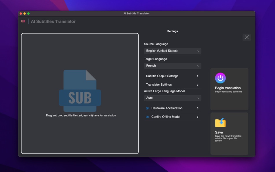 #1. AI Subtitle Translator (macOS) 게시자: SCORPIOX, INC LIMITED