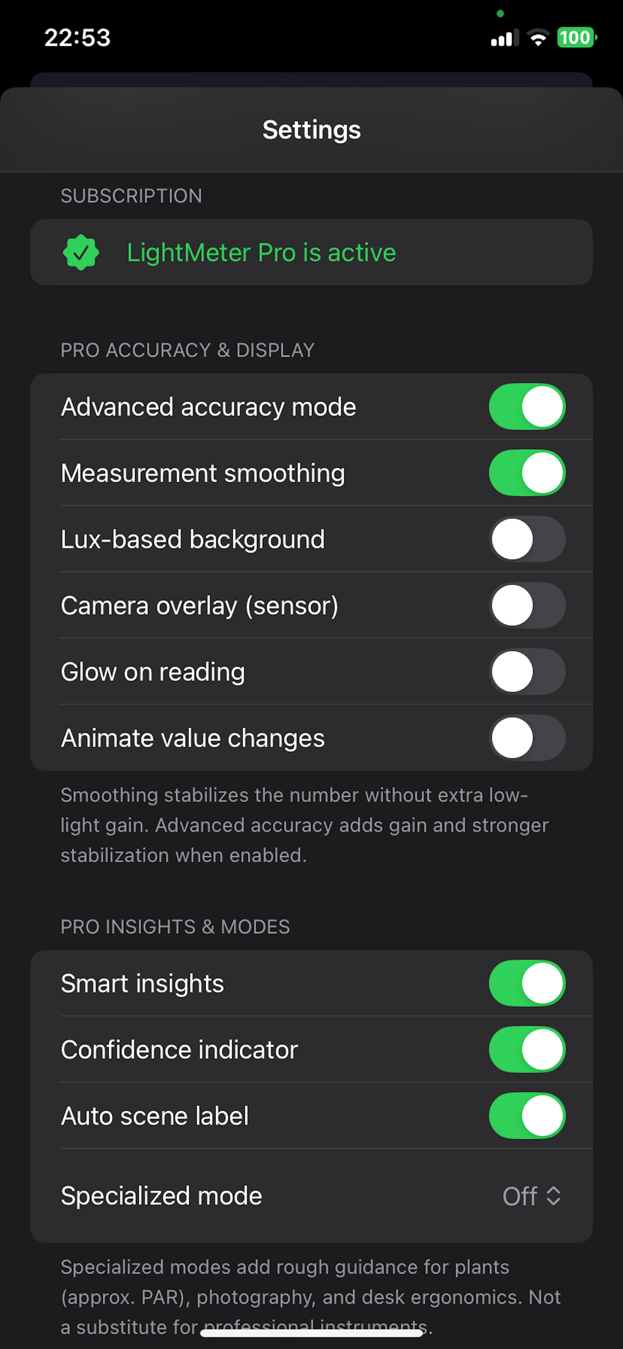 light meter lux meter screenshot 5