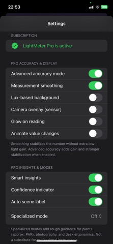 light meter lux meter Screenshot 5 of 6