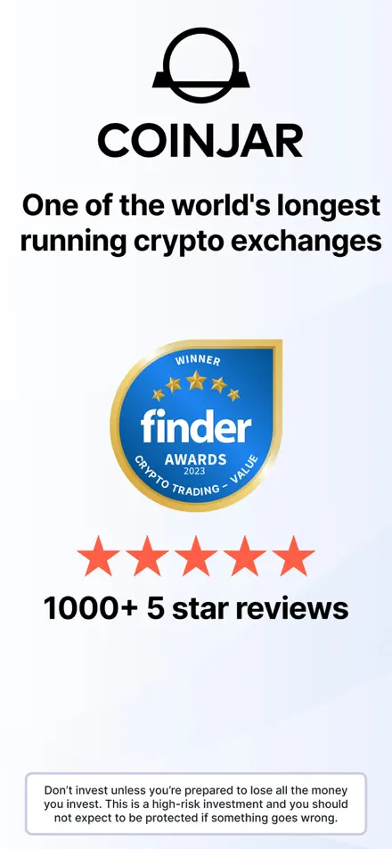 CoinJar app screenshot 2