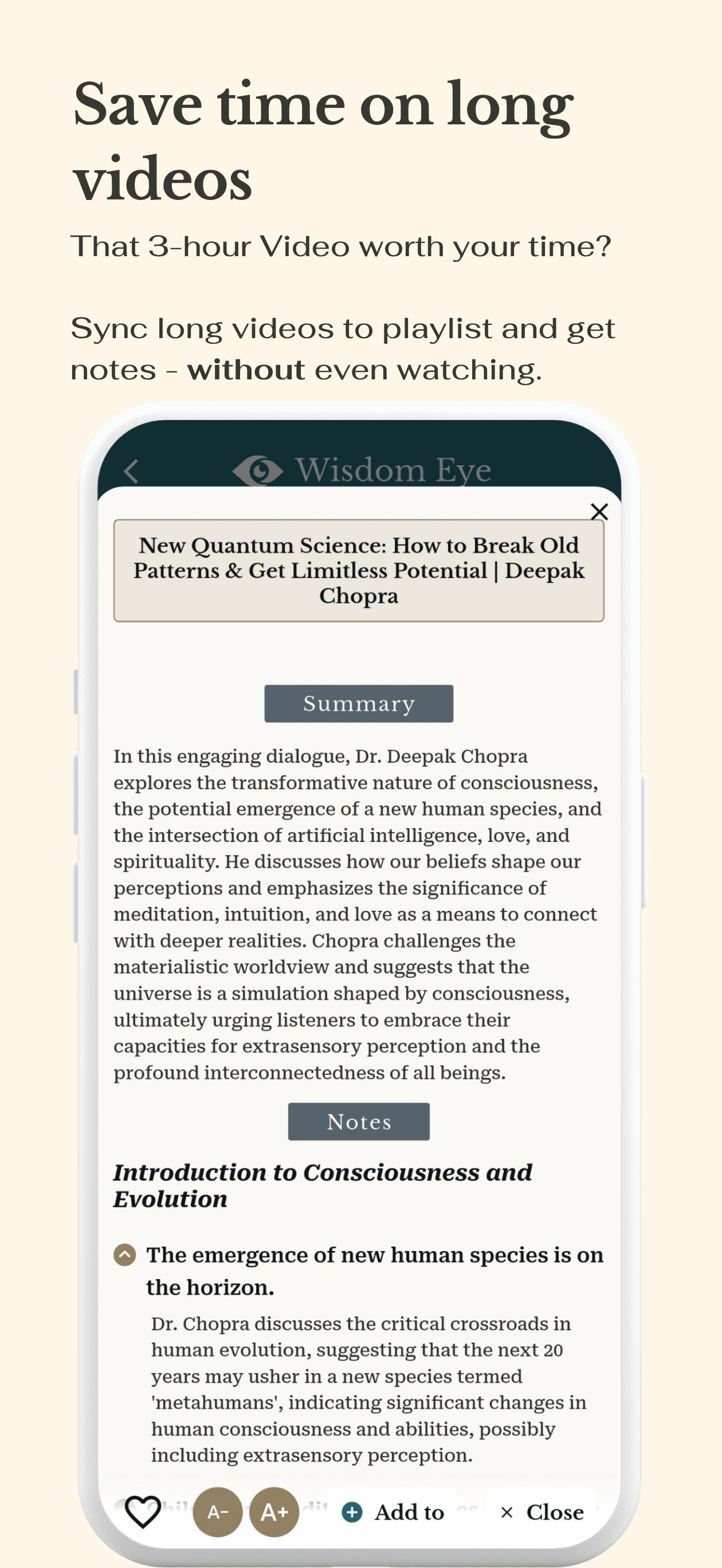 Wisdom Eye- YouTube Ai Notes screenshot 10