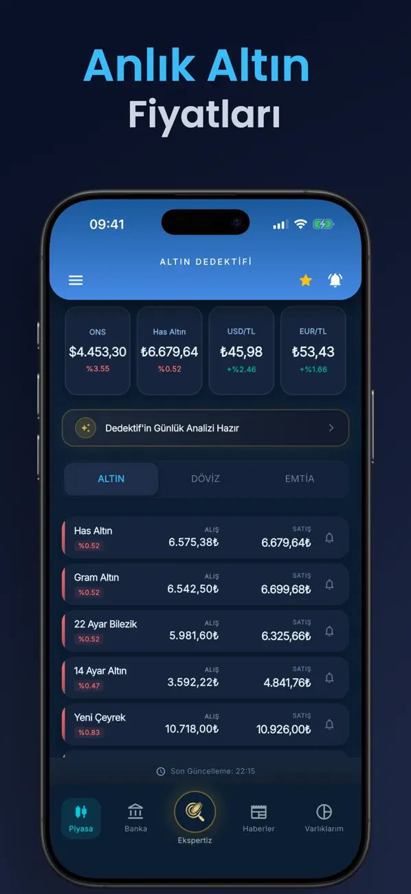 Screenshot #3 pour Altın Dedektifi: Canlı Kurlar