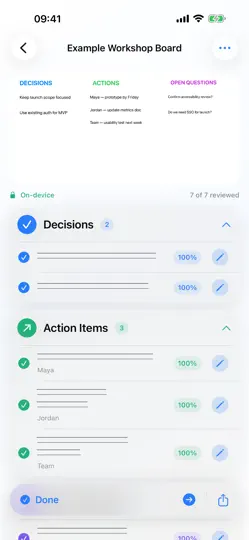 Скриншот WallBrief AI на iPhone 2