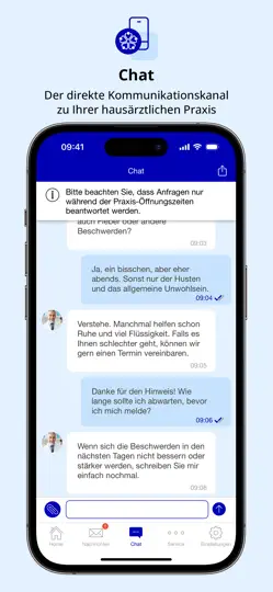 Screenshot von Meine Hausärztliche Praxis auf dem iPhone 3