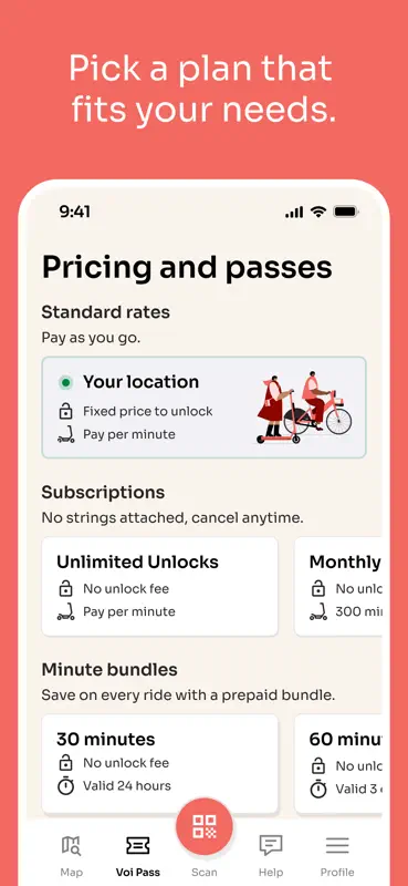 Voi – e-scooters & e-bikes screenshot 4 of 8
