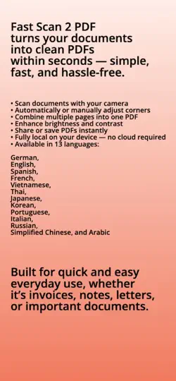 Screenshot von FastScan2PDF auf dem iPhone 2
