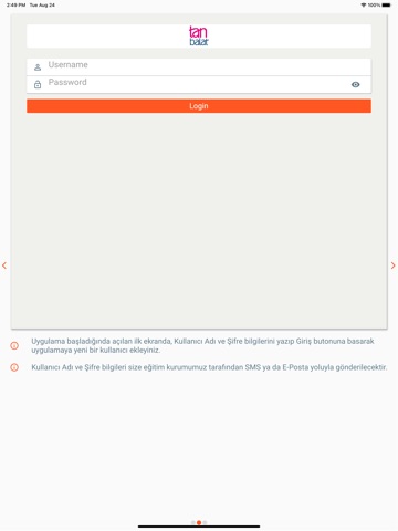 Tan Okulları iPad screenshot